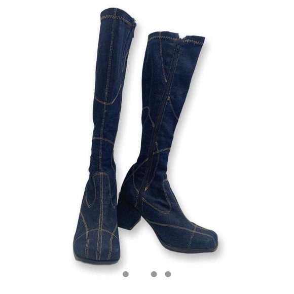 IN SEARCH OF THESE SPLASH SIZE 7 platform denim boots - Picture 3 of 3